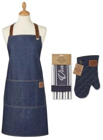 Set cu prosoape, șorț și mănușă de bucătărie 5 buc. Oxford Denim – Cooksmart ®