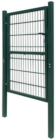 Poarta pentru gard 2D (simpla), verde, 106x170 cm Verde, 106 x 170 cm