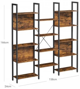 Biblioteca Living, PAL, Maro / Negru