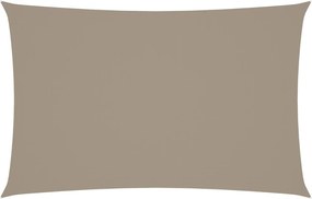 vidaXL Pânză parasolar gri taupe 5x8 m țesătură oxford dreptunghiular