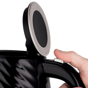 Resigilat: Cana electrica Russell Hobbs 26380-70, 2400 W, 1.7 L, Fierbere rapida, 3D Design, Negru