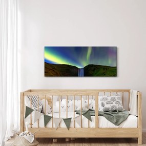 Tablou - Aurora Boreală în Islanda (120x50 cm)