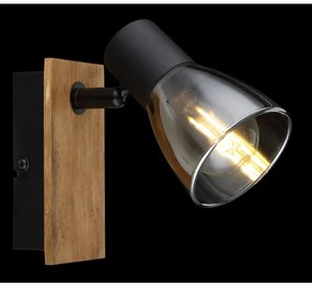 Aplica cu spot directionabil design modern CLAUDE negru, maro