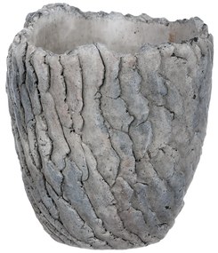 Recipient ghiveci Pau, din beton, gri deschis,15 x 16,5 cm