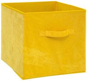 Cutie din velur cu maner pentru depozitare