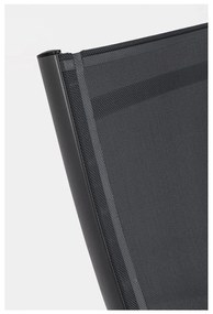 Șezlong de grădină gri antracit din metal Taylor – Bizzotto