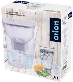Cană cu filtru Orion 156019 Carbo 3 l , alb