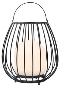Lampa LED portabila pentru exterior solara cu baterii Jim To-Go negru