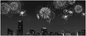 Tablou - Artificii in Miami (120x50 cm)