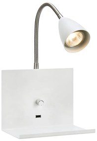 Aplică de perete albă ø 6,5 cm Logi – Markslöjd