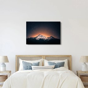 Tablou cu cerul nocturn cu munți (90x60 cm)