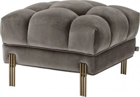 Taburete design elegant design LUX Sienna, catifea gri 113390 HZ