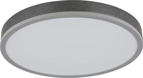 Plafoniera LED aluminiu argintiu, MDF gri DORO 45cm