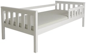 Pat pentru copii MONTY 90 x 200 cm, alb Saltea: Saltea Somnia 18 cm, Somiera: fara somiera