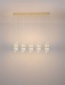 Lustra LED suspendata liniara design decorativ LUCIEN 3000K