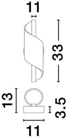 Aplica de perete LED design deosebit Valentin