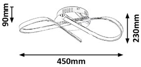 Rabalux 2187 - Plafonieră LED ANIELA LED/20W/230V