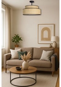 Lustră aplicată BOHO 1xE27/60W/230V bej