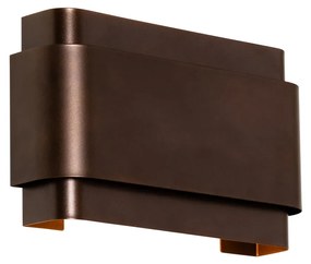 Aplică de perete industrială bronz închis cu 2 lumini - Coen