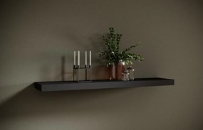 Raft suspendat ANDREA, ADRK Furniture (Lungime: 100 cm, Culoare: Negru mat)