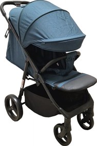 Carucior nou nascuti 2 in 1 BABY CARE™ PRO S 508, Cadru aluminiu, Spatar reglabil in 3 trepte, Husa picioare, Frana picior, Pliabil, Albastru