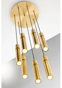 Lustră pe cablu Jupiter 2021 ALAS 7xGU10/10W/230V auriu