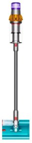 Aspirator vertical Dyson V15S Detect Submarine 448798-01, 660W, 0.77 l, 60 min autonomie, Senzori, 4 moduri, LCD, Gri / Albastru