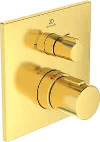 Baterie cada - dus incastrata Ideal Standard Ceratherm C100 auriu periat fara corp ingropat