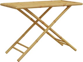 vidaXL Masă de grădină pliabilă, 110x55x75 cm, bambus