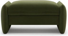 Taburet verde cu tapițerie din catifea Georgia – Micadoni