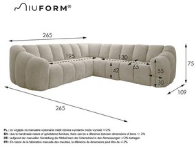 Colțar gri deschis Shell – Miuform