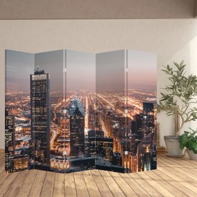 Paravan - metropolă luminată (210x170 cm)