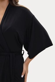 Halat pentru femei BEATRICE din bambus XL Negru / Black
