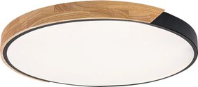 Rabalux 71418 - Lampă LED de tavan MAPLE2 42W/230V 3000/4000/6500K negru/stejar Ø61 cm