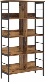 vidaXL Raft pentru cărți Lemn Vechi 82 x 32 x 144,5 cm Lemn compozit