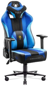 Scaun de gaming din material textil Diablo X-Player 2.0 King: Frost Black