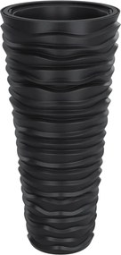 vidaXL Jardinieră cu interior detașabil, antracit 18 / 45 L PP canelat