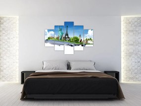 Tablou - Călătorie în jurul lumii (150x105 cm)