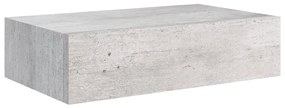 330251 vidaXL Dulap de perete cu sertare, gri beton, 40x23,5x10 cm, MDF