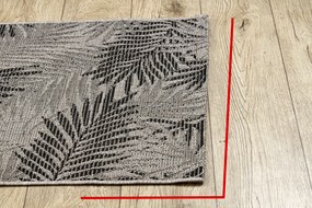 Covor sisal Floorlux 20504 Frunze argintiu si negru Junglă - SECUNDAR-COTATI PRODUSUL