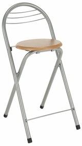 Scaun de bar din fag/crom, BOXER