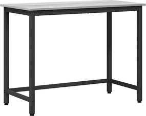 vidaXL masă Gri Sonoma 80 x 50 x 76,5 cm Lemn ingineresc și oțel