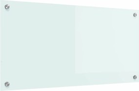 vidaXL Panou de bucătărie Alb 80 x 40 cm sticlă securizată