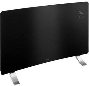 Sencor - Convector/încălzitor electric inteligent 1200/2400W, 230V, IP24, Wi‑Fi, negru