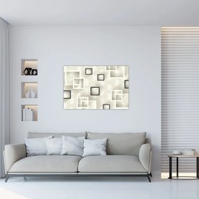 Tablou geometric abstract (90x60 cm)