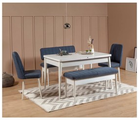 Bancă Vlasta 5 (alb + albastru închis) . 1092767