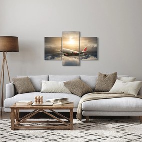 Tablou - Avion în nori (90x60 cm)