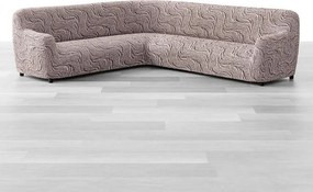 Gaico Huse bielastice BRILLANTE maro colțar (l. 350 - 530 cm)