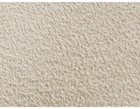 Bancă bej cu tapițerie din țesătură bouclé – Bobochic Paris