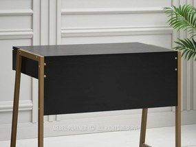 Masă PC Norway (lemn negru + auriu). 1109801